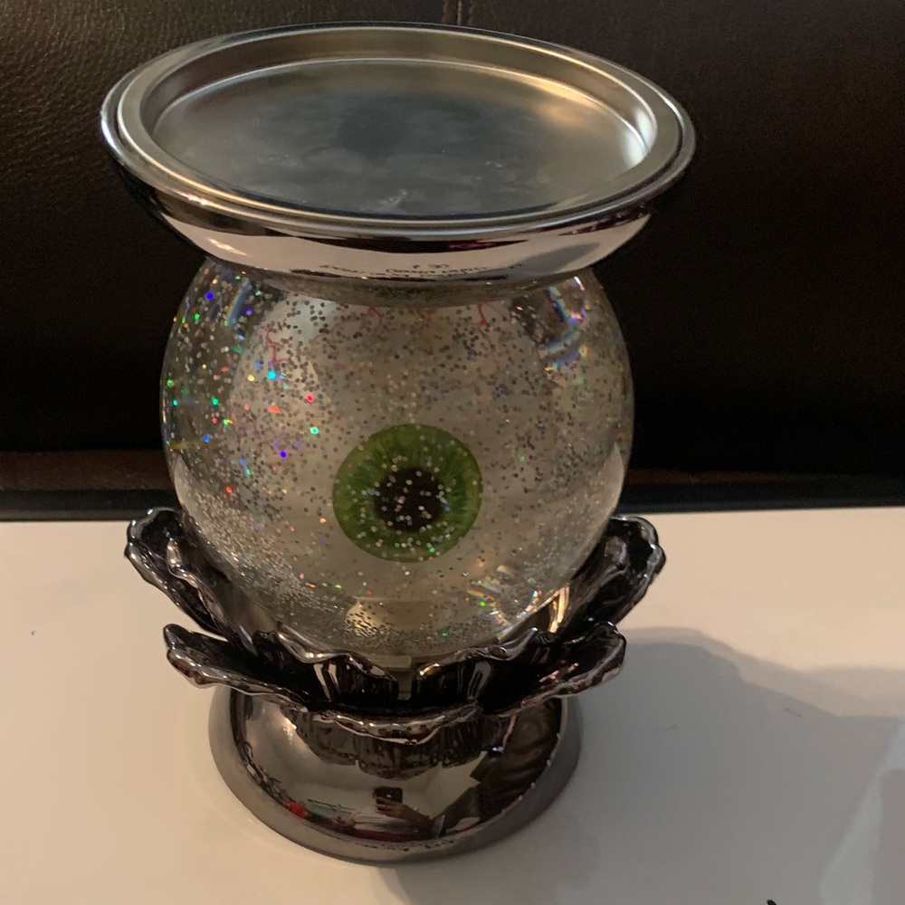 Bath and Body Works Silver Glitter Eyeball Candle Holder